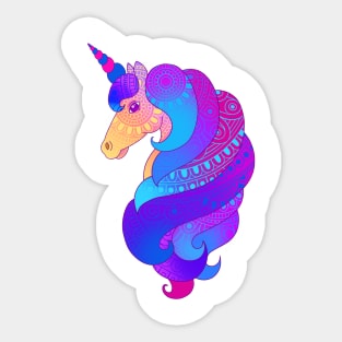 Mandala unicorn Sticker